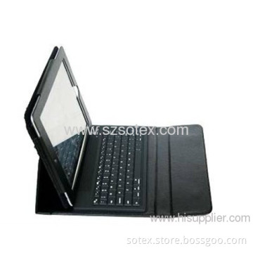 Silicon Bluetooth Keyboard With Leather Case For Ipad2&amp;3 